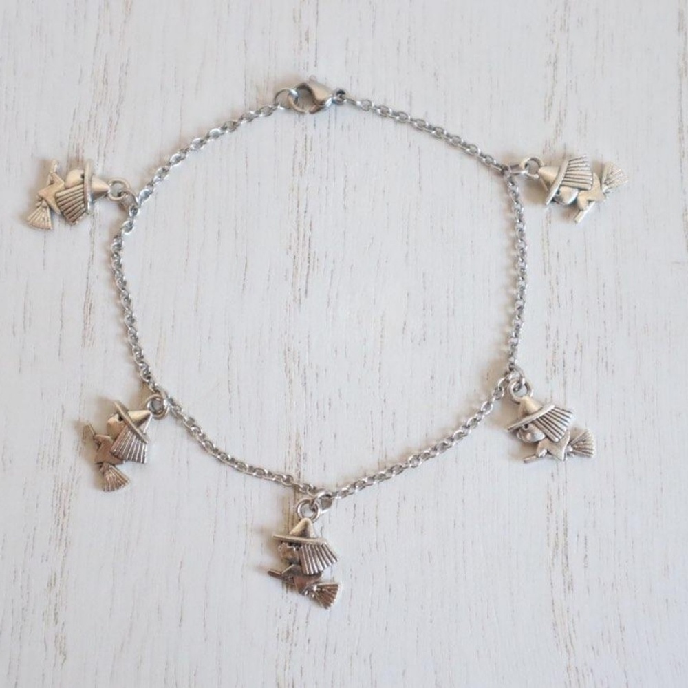 Halloween Witch Charm Bracelet